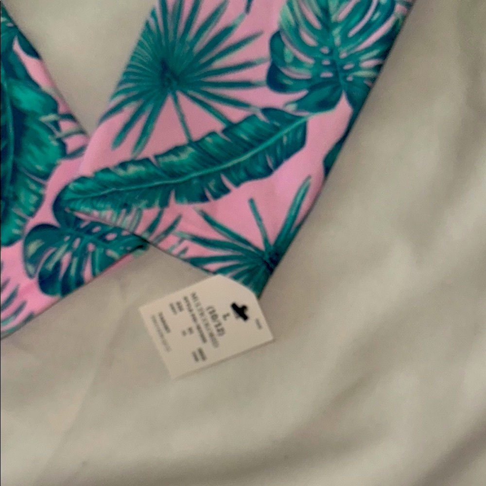 Art Class Green and Pink Bikini Set with Tropical Print - Picture 9 of 9